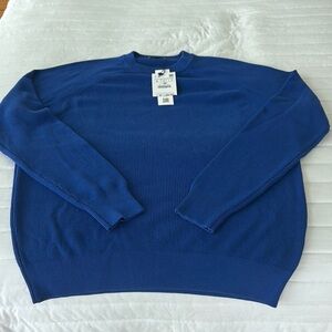Zara Blue Crewneck Sweater Classic Knitwear